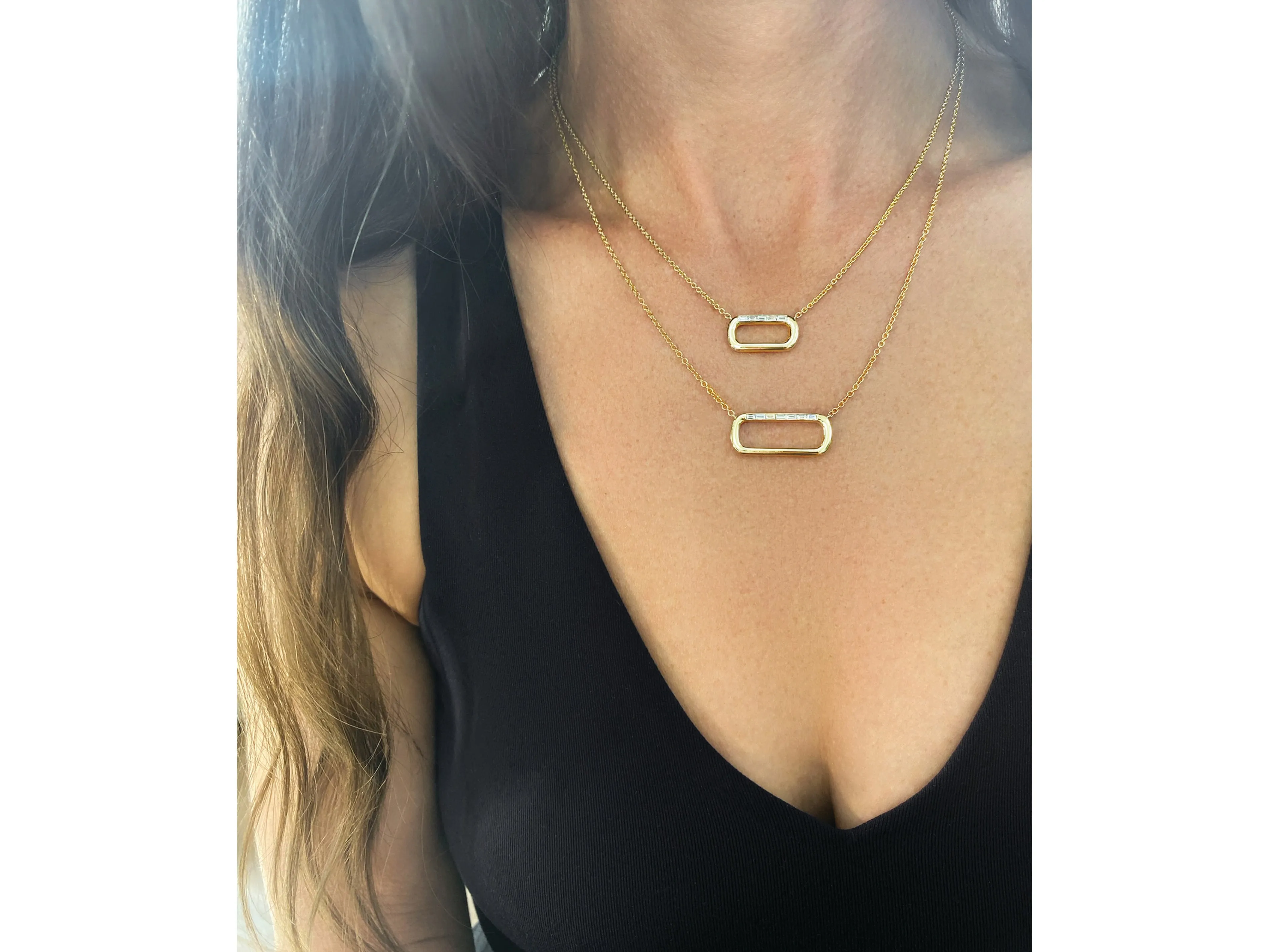 Long Single E-W Link Necklace