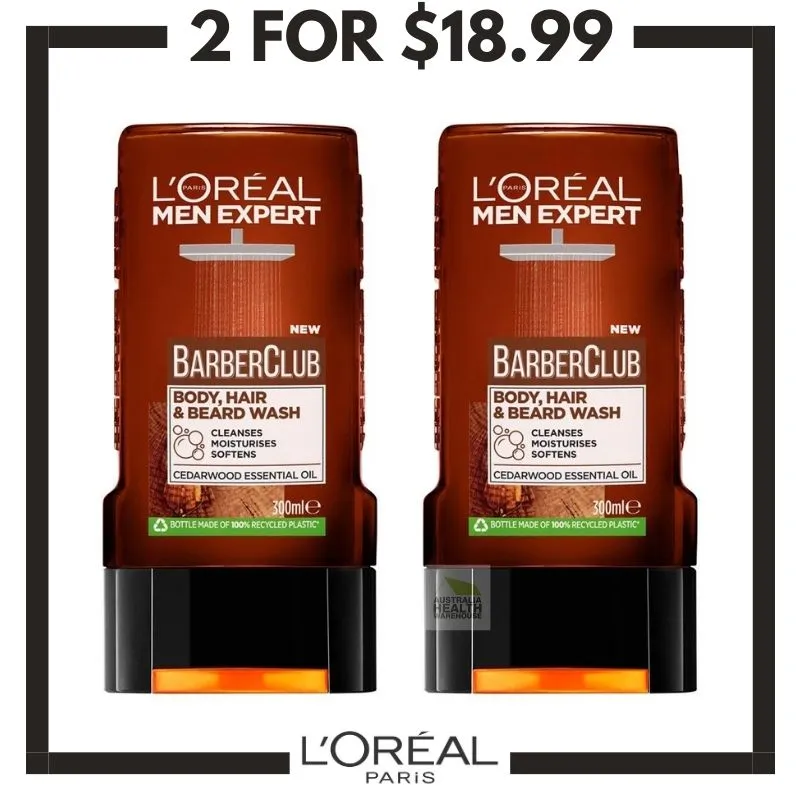 L'Oreal Men Expert Barber Club Shower Gel 300mL