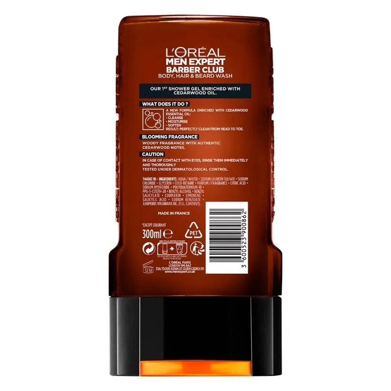 L'Oreal Men Expert Barber Club Shower Gel 300mL