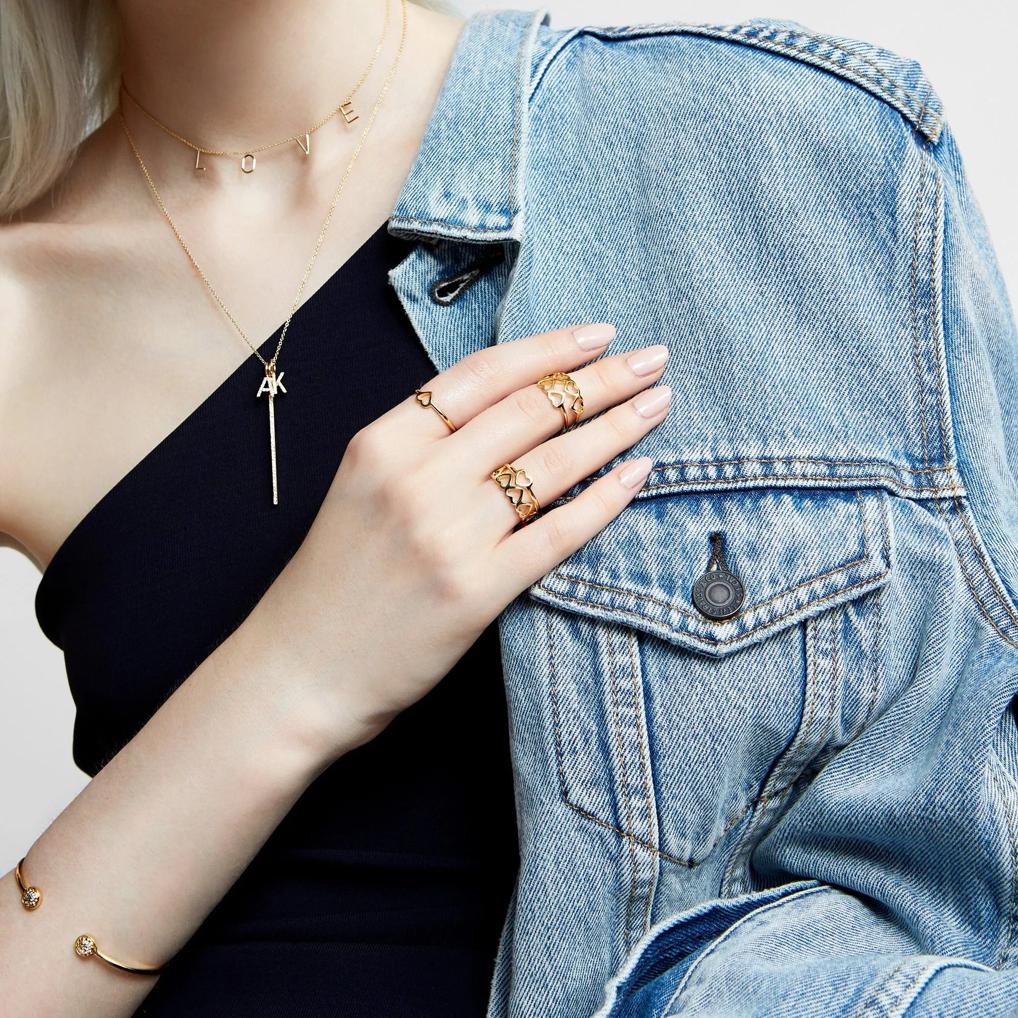 LOVE COUNT® STACKABLE RING - 2 HEARTS