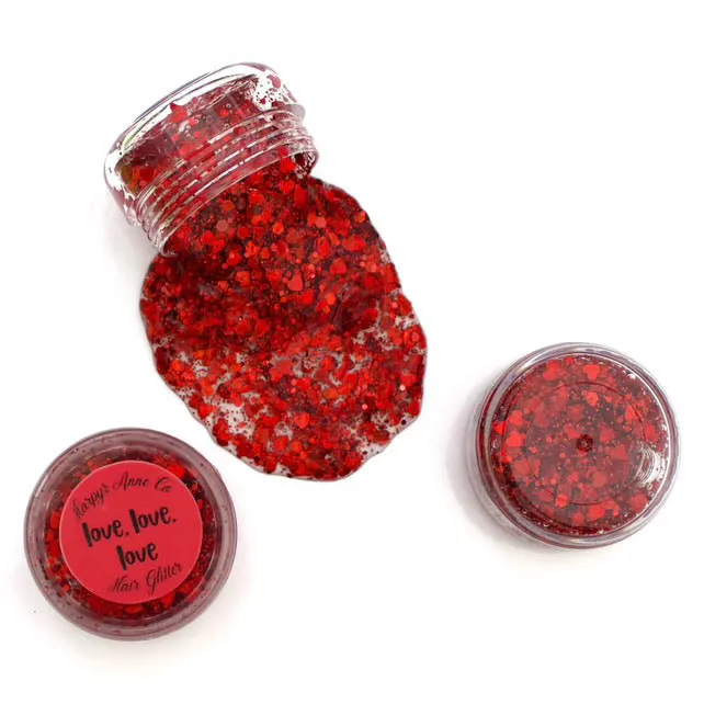 Love, love, love Hair Glitter Gel