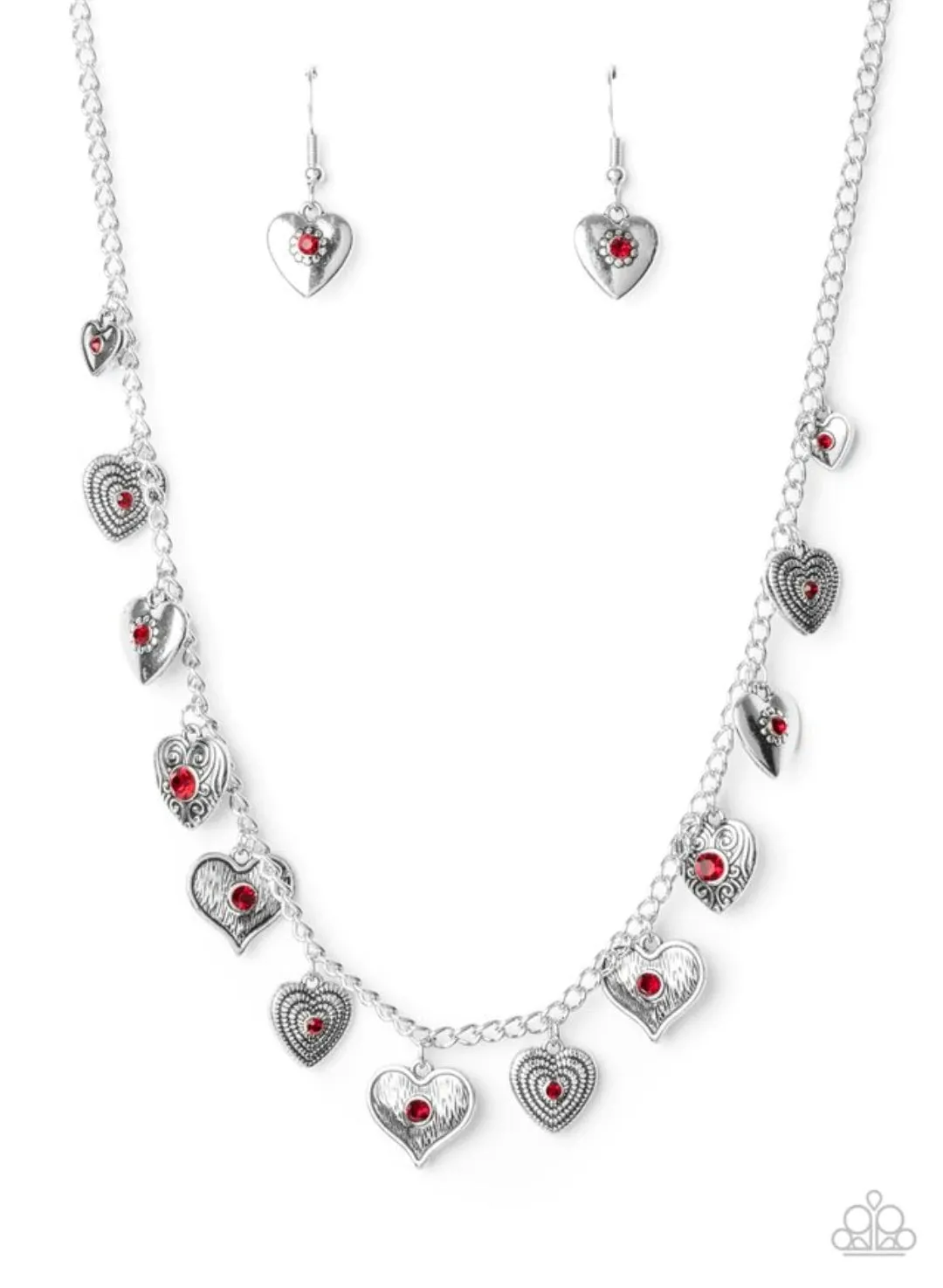 Lovely Lockets - Red Necklace