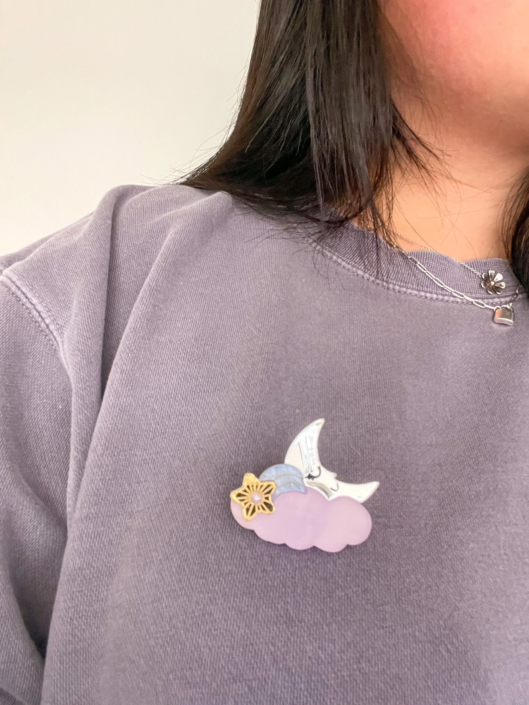 Luna Moon Hair Clips/Brooch