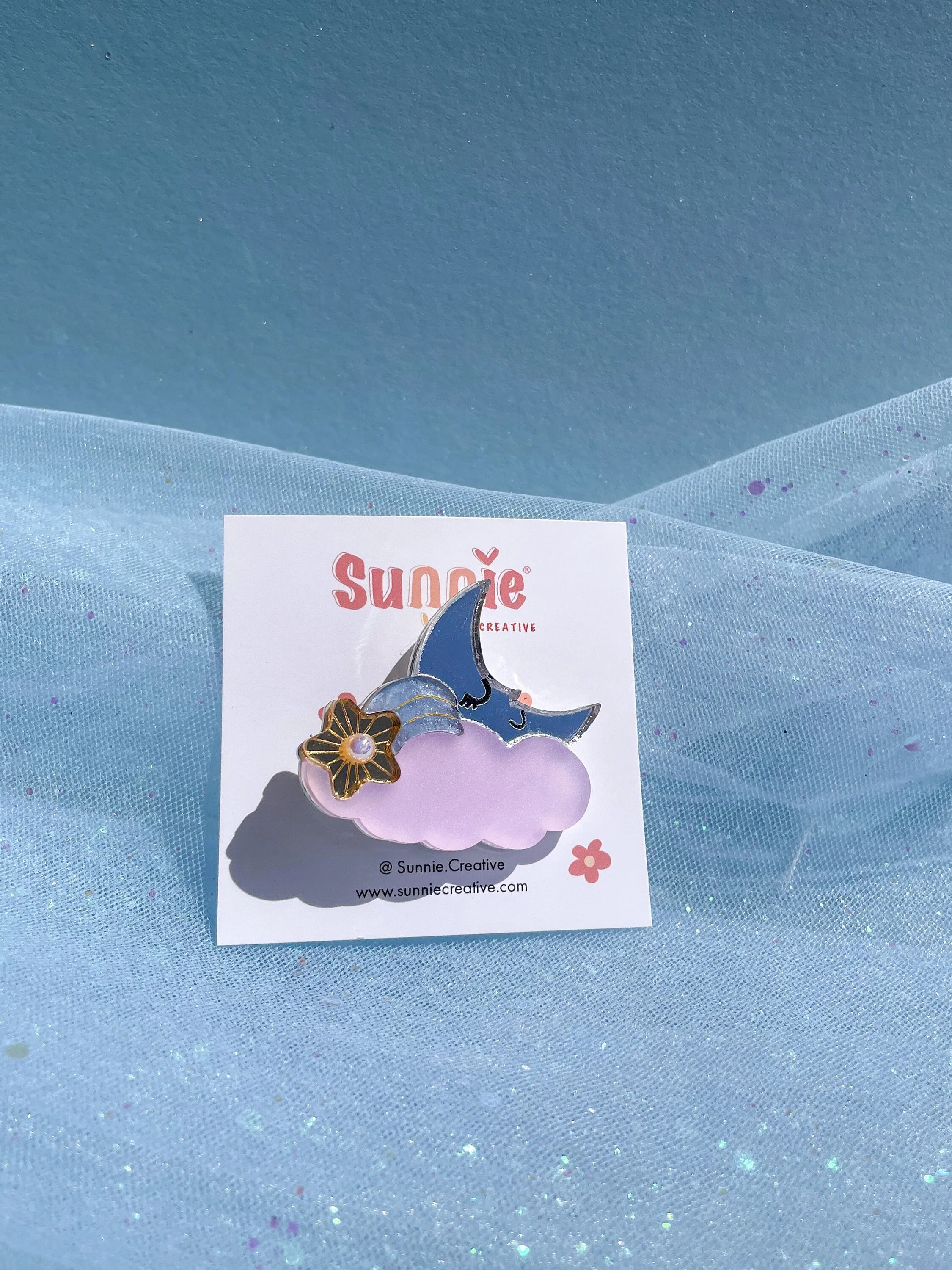 Luna Moon Hair Clips/Brooch