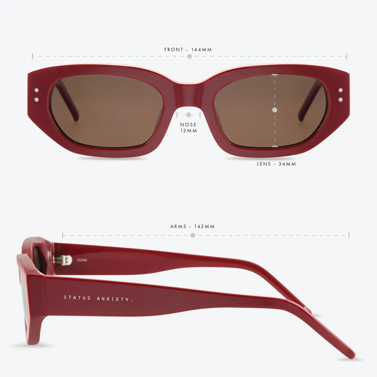 Luna Sunglasses - Cherry
