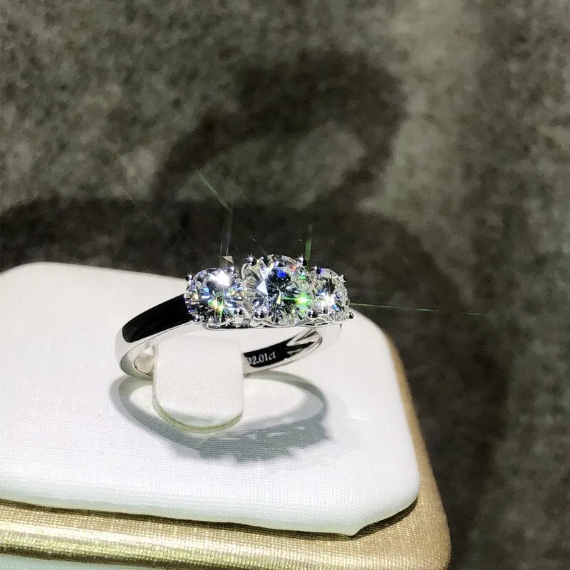 Luxury Clair Diamond Ring Engagement Women Jewelry