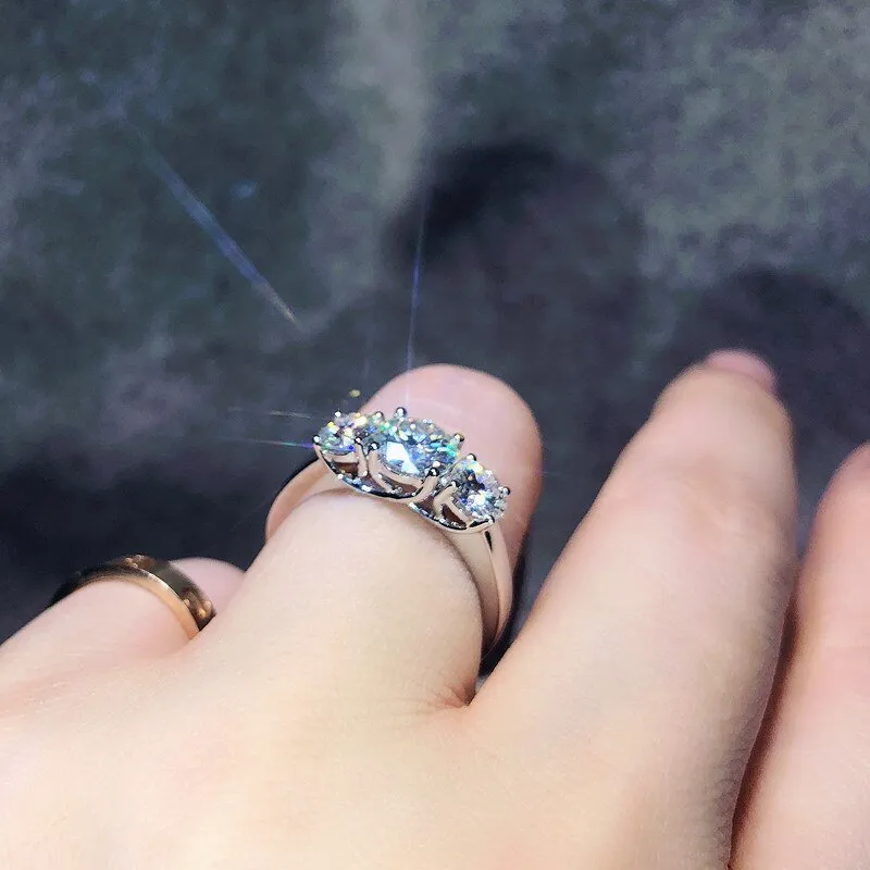 Luxury Clair Diamond Ring Engagement Women Jewelry