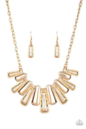 MANE Up Gold Paparazzi Necklace
