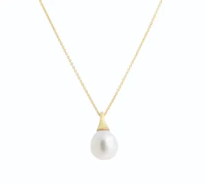 Marco Bicego Africa 18K Yellow Gold Pearl Boule Pendant Necklace