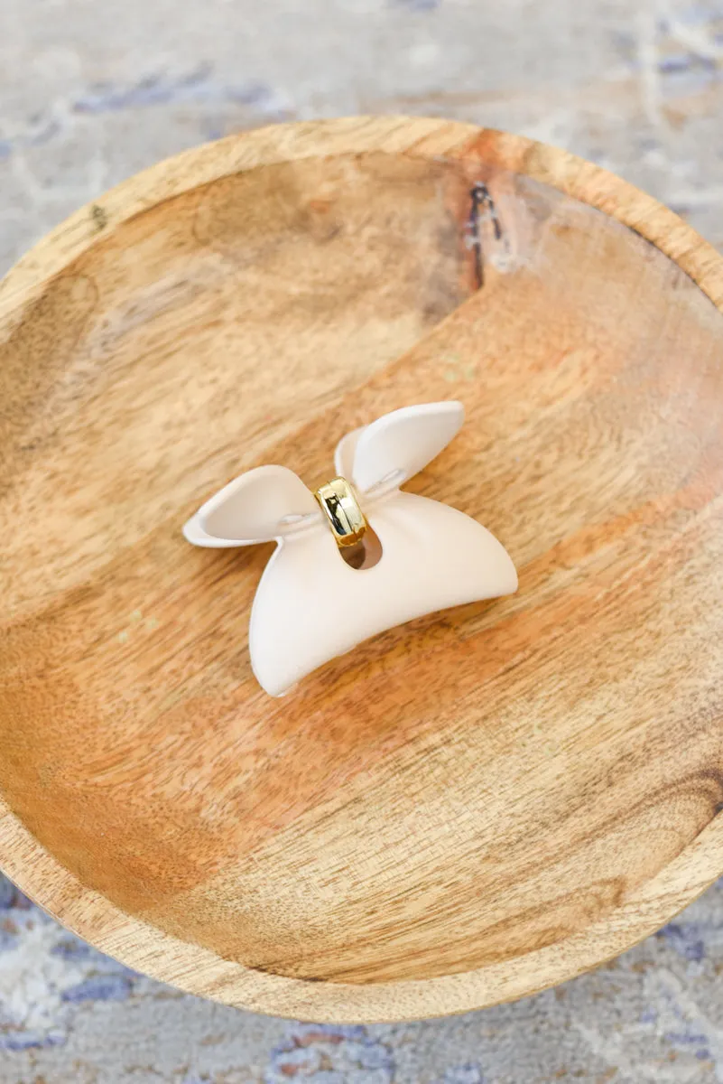 Matte Bow Hair Clip