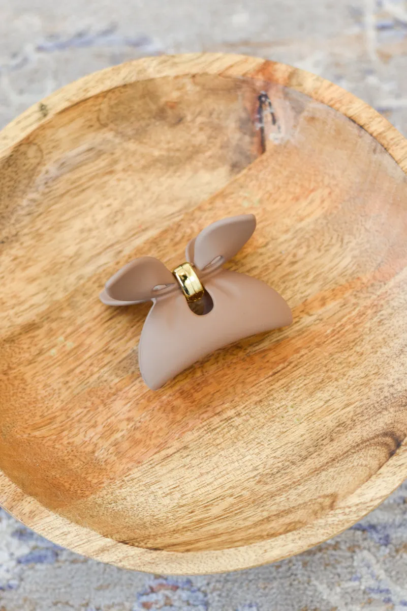Matte Bow Hair Clip