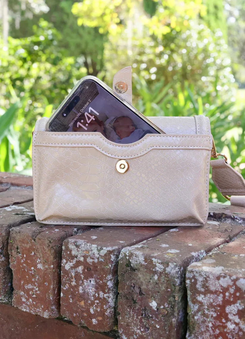 MAVERICK CROSSBODY BAG WITH POCKET-TAN ES