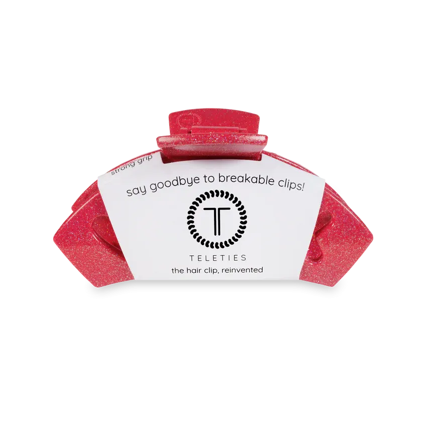Medium Teleties Claw Clip - Red Sweet Talker