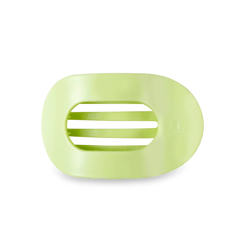 Medium Teleties Flat Oval Clip - Aloe, There!
