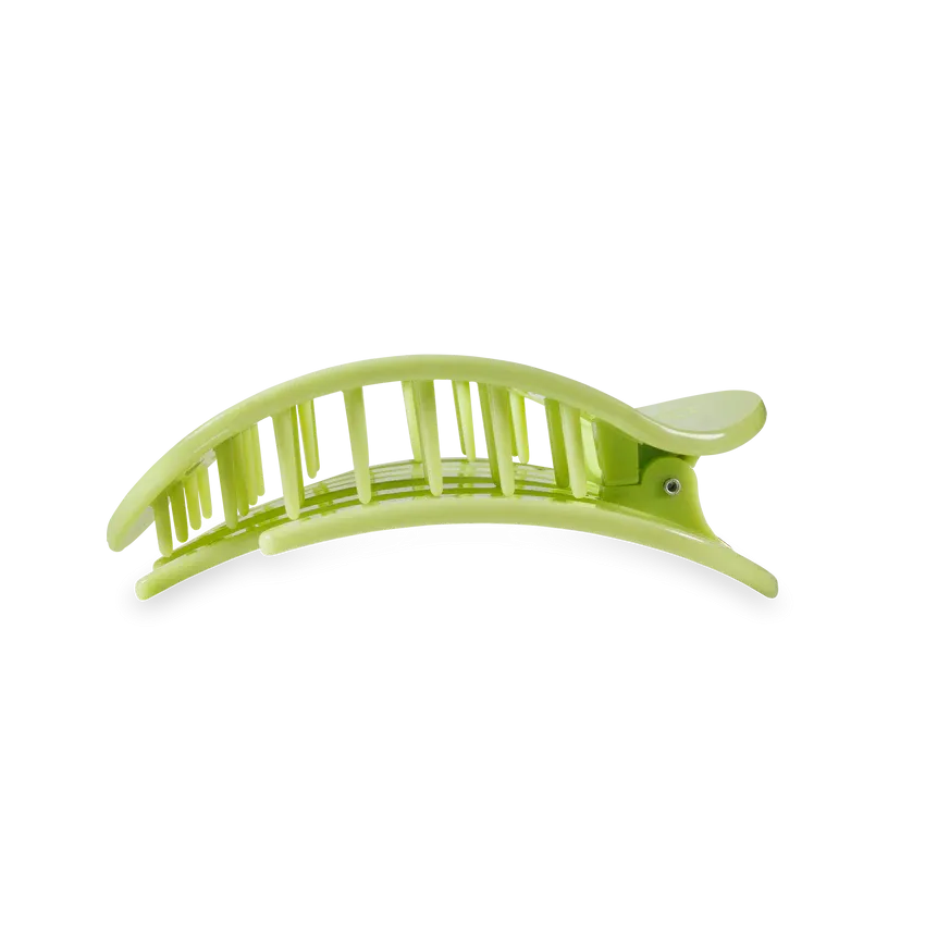 Medium Teleties Flat Oval Clip - Aloe, There!