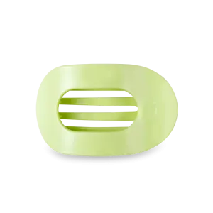 Medium Teleties Flat Oval Clip - Aloe, There!