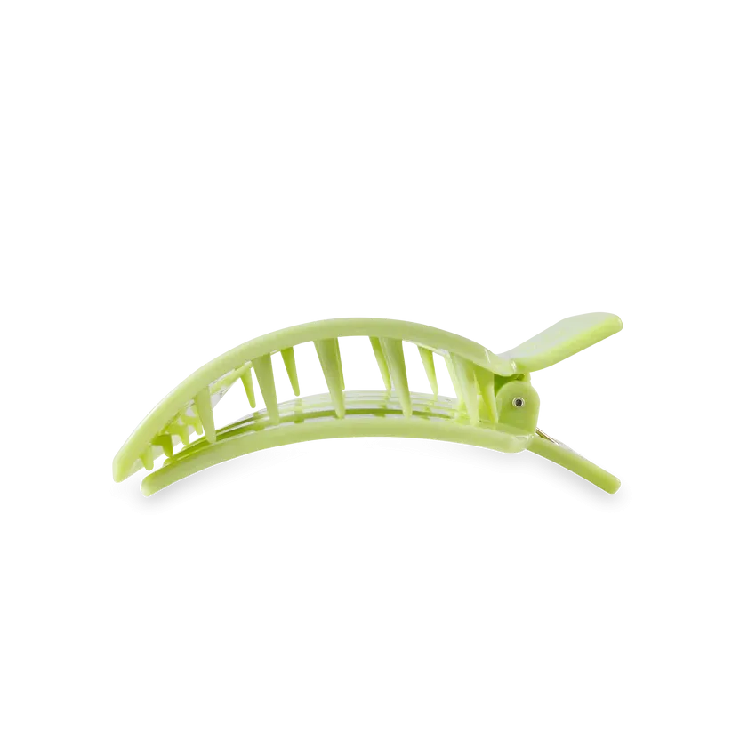 Medium Teleties Flat Square Clip - Aloe, There!