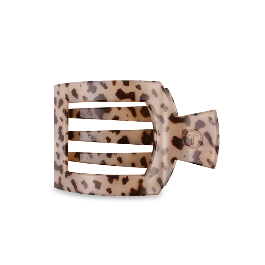 Medium Teleties Flat Square Clip - Blonde Tortoise