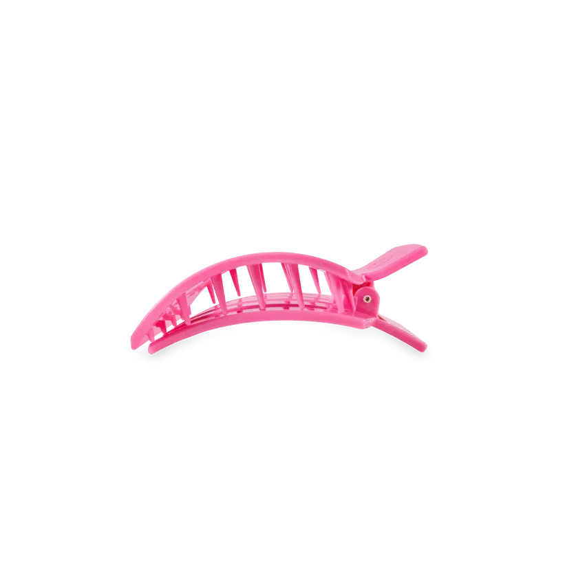 Medium Teleties Flat Square Clip - Paradise Pink