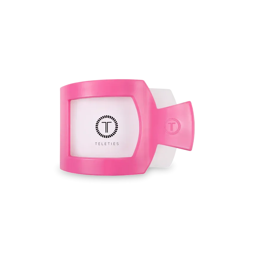 Medium Teleties Flat Square Clip - Paradise Pink