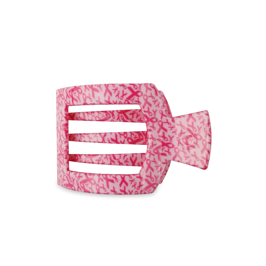 Medium Teleties Flat Square Clip - Wrapped in Ribbons