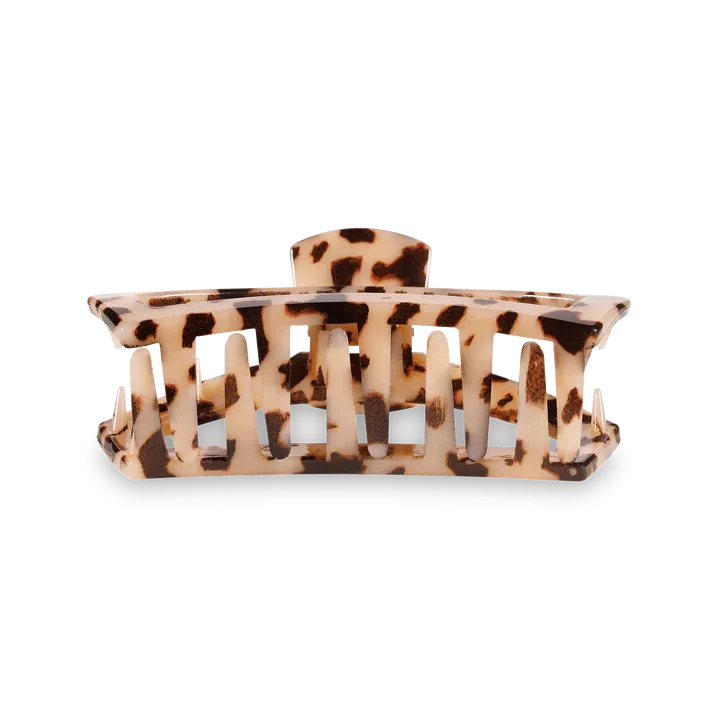 Medium Teleties Open Claw Clip - Blonde Tortoise