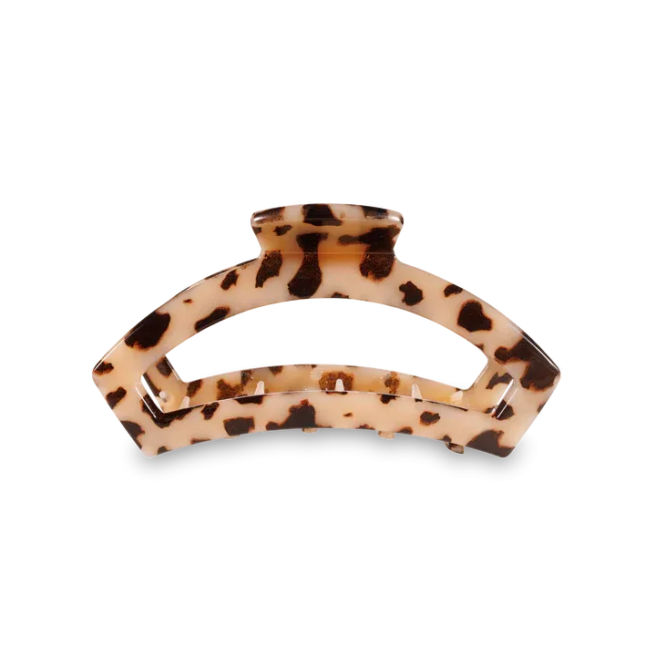 Medium Teleties Open Claw Clip - Blonde Tortoise