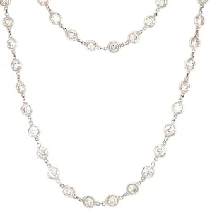 Mega Eyeglass Bezel Diamond Necklace