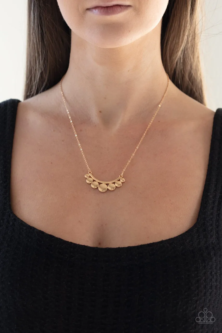 Melodic Metallics Gold Paparazzi Necklace