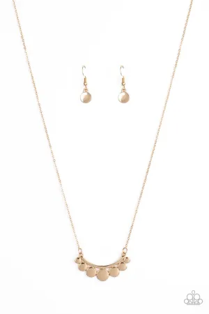 Melodic Metallics Gold Paparazzi Necklace