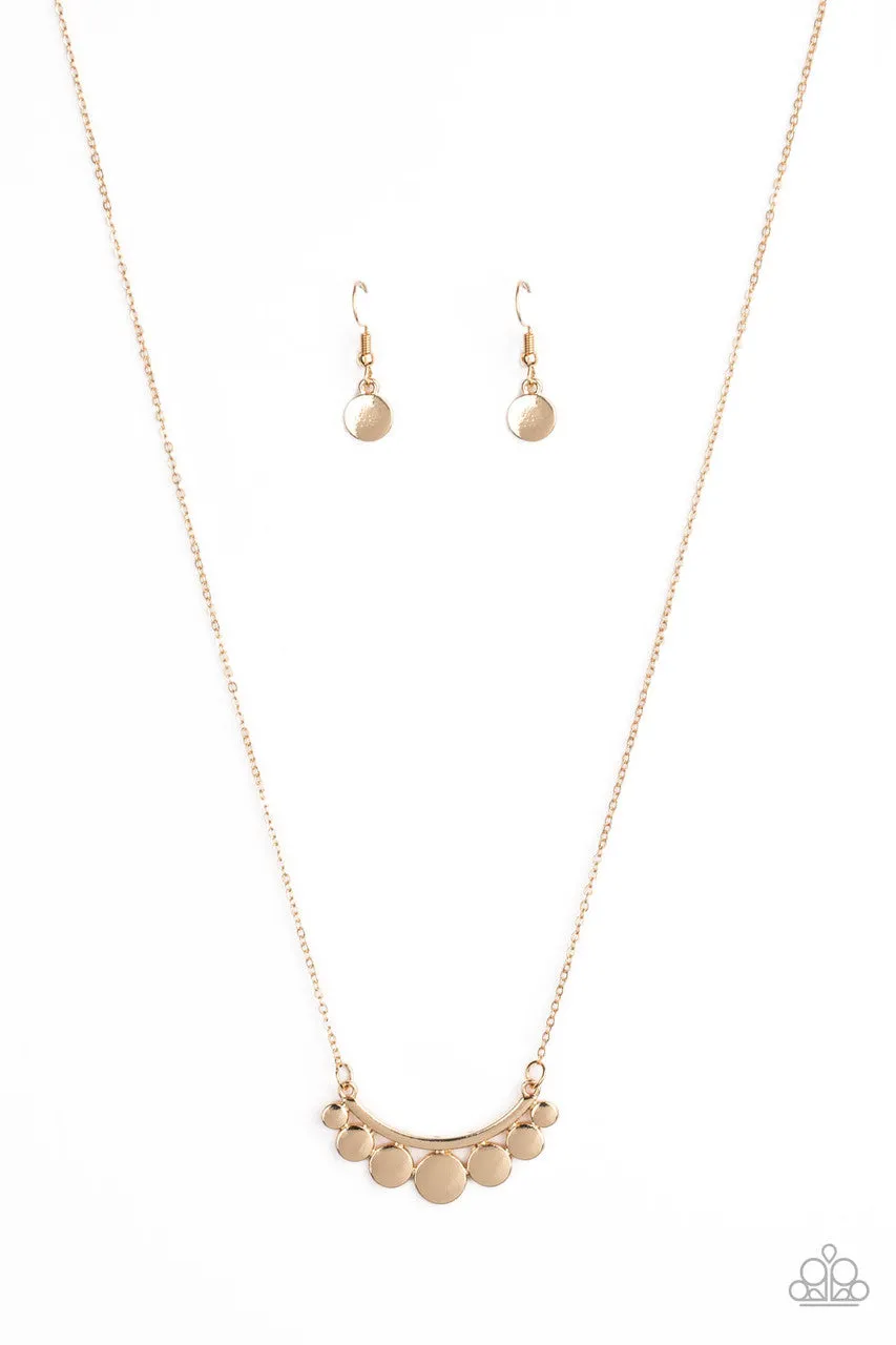 Melodic Metallics Gold Paparazzi Necklace