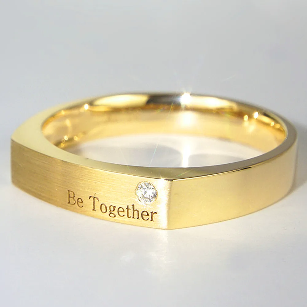 Men's Diamond Bar Signet Ring