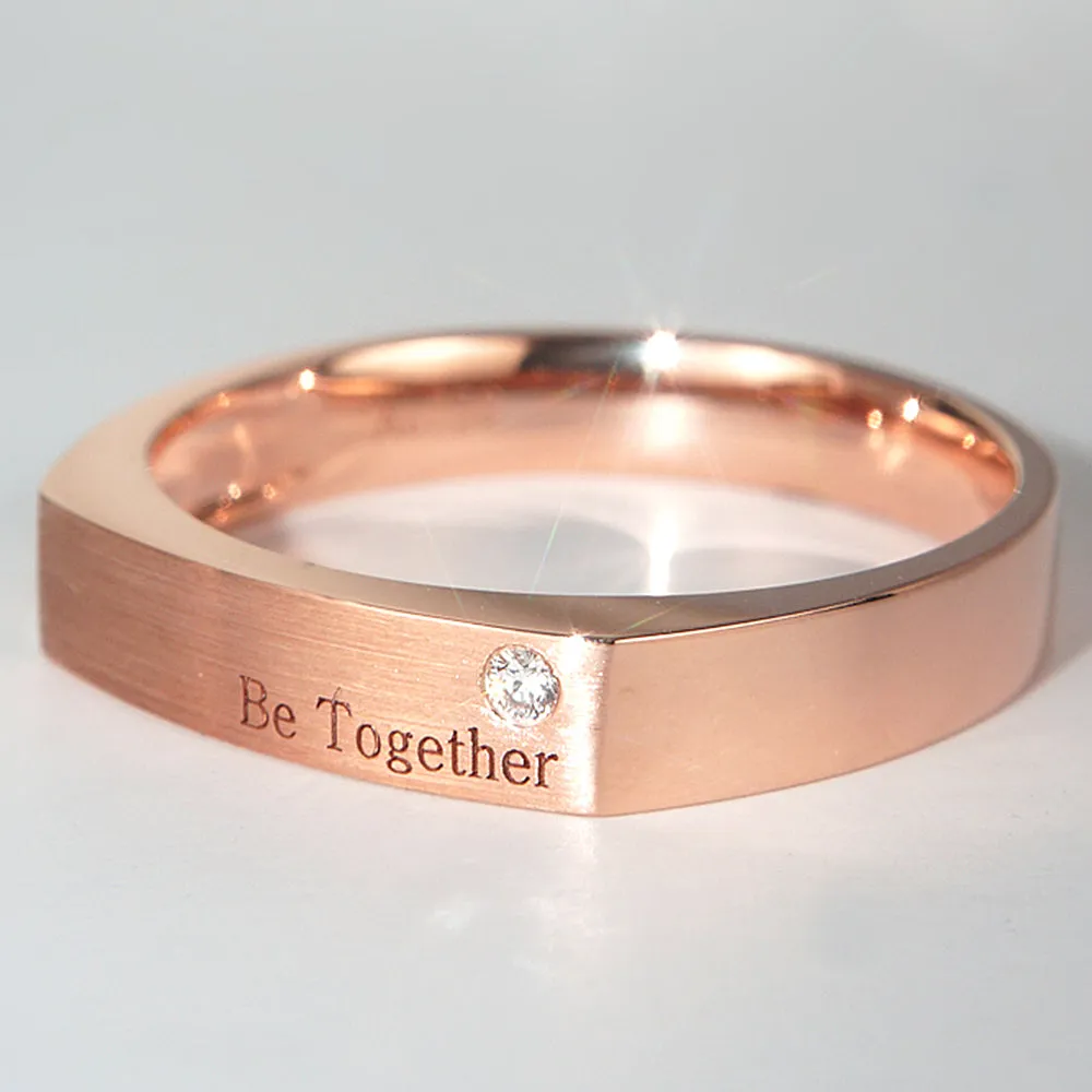 Men's Diamond Bar Signet Ring