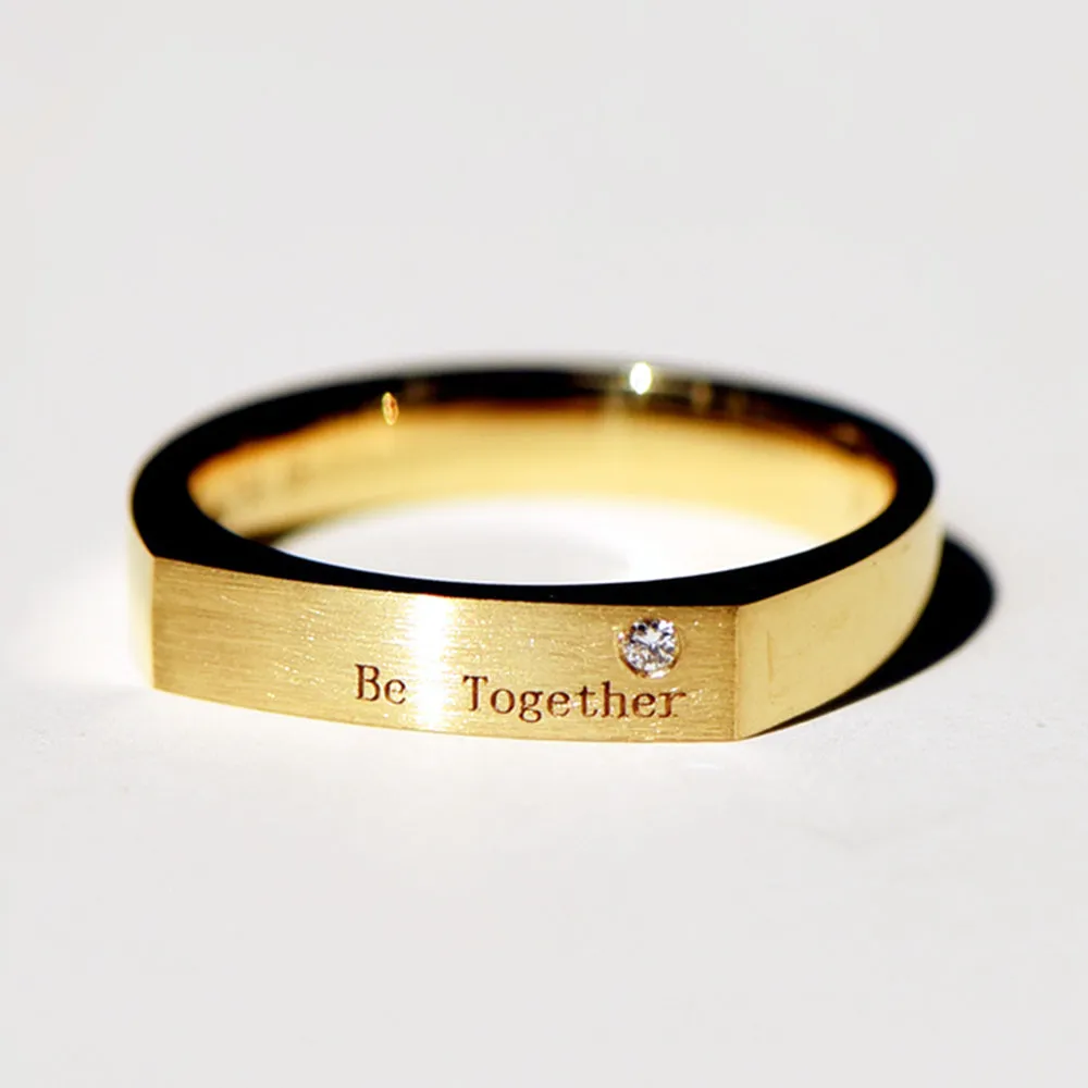 Men's Diamond Bar Signet Ring