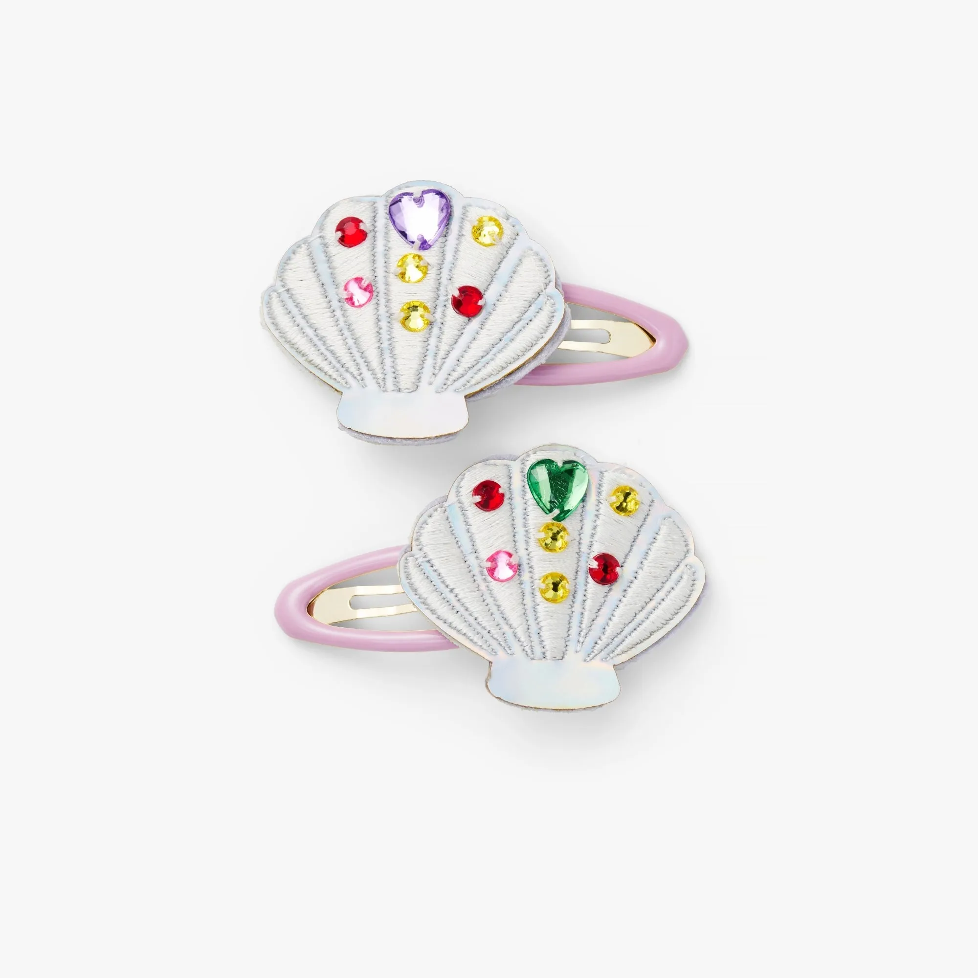 Mermaid Beaded Shell Hair Clips