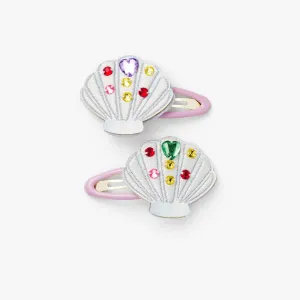 Mermaid Beaded Shell Hair Clips