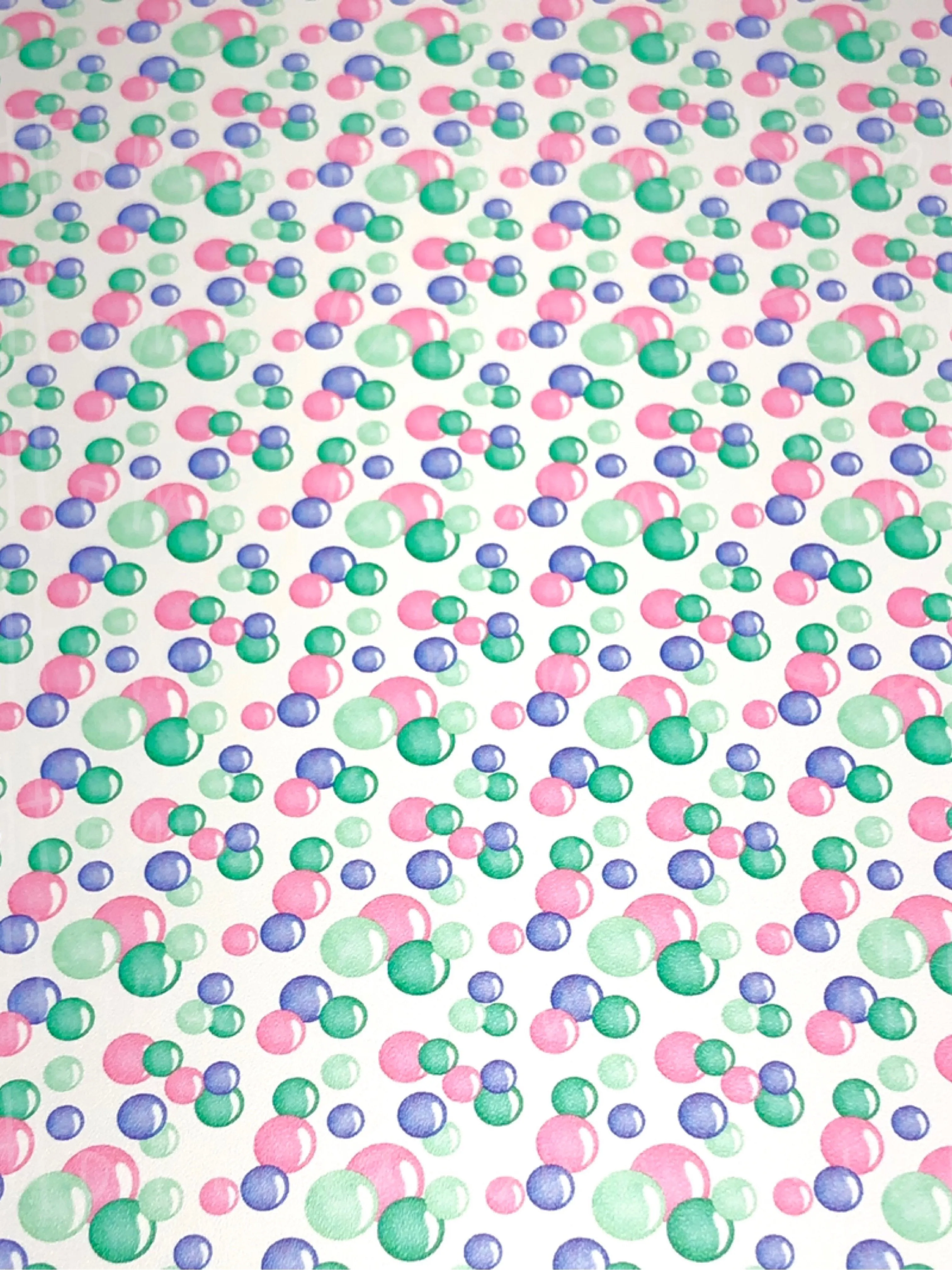 Mermaids Coordinate Pink & Green Bubbles Faux Leather Sheets USDR