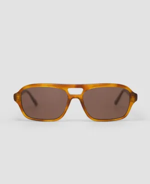 MessyWeekend Burt Havana Brown Sunglasses.