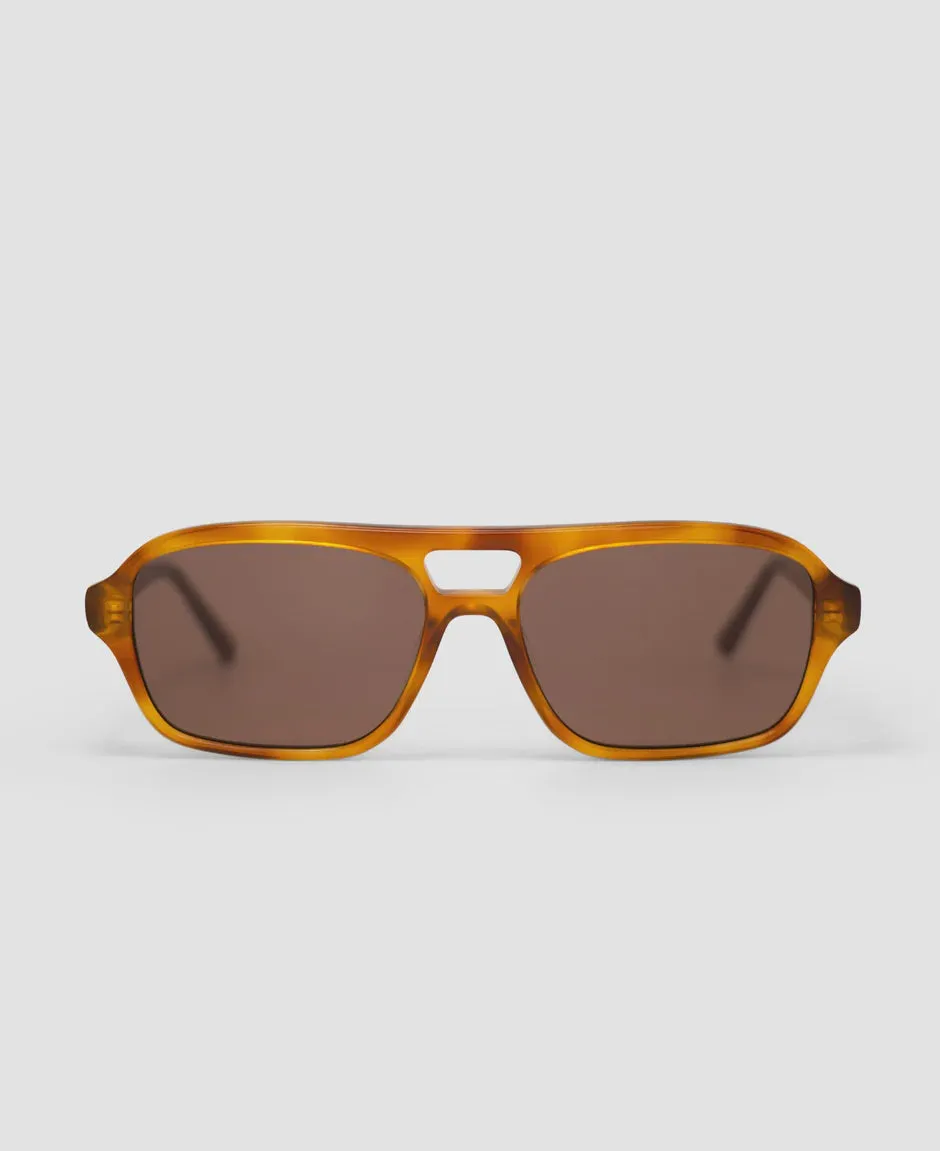 MessyWeekend Burt Havana Brown Sunglasses.