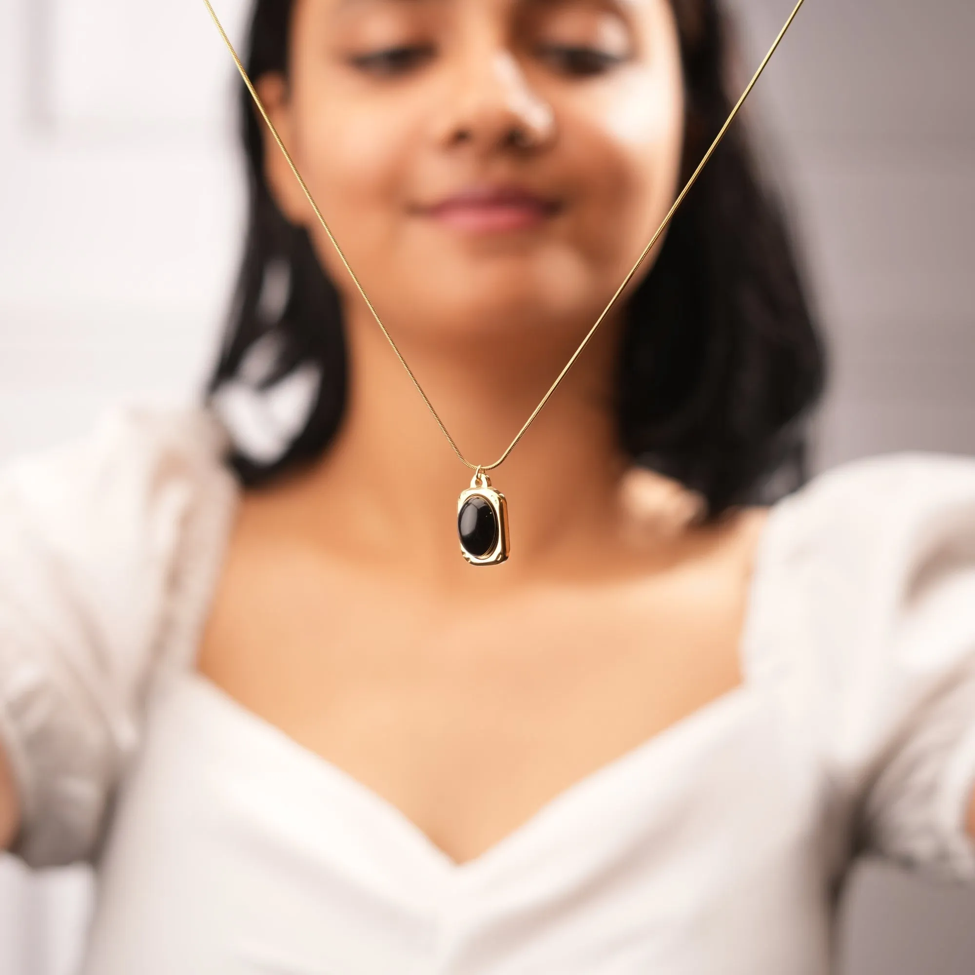 Midnight Enamel Necklace