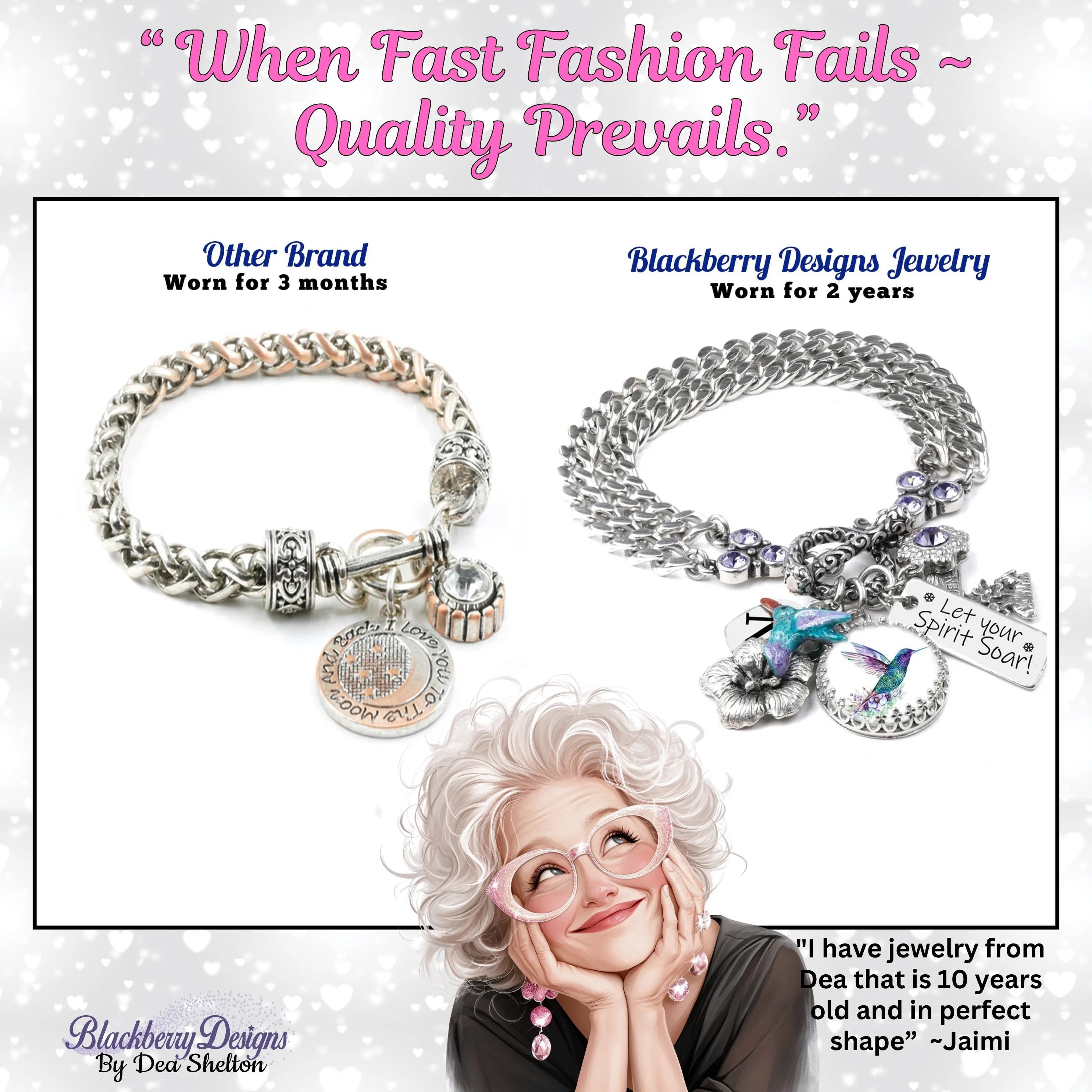Military Mom Charm Bracelet Son or Daughter