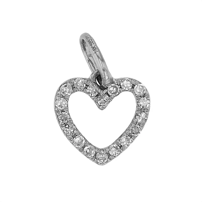 Mini Diamond Heart Charm
