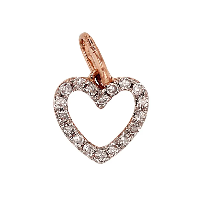 Mini Diamond Heart Charm