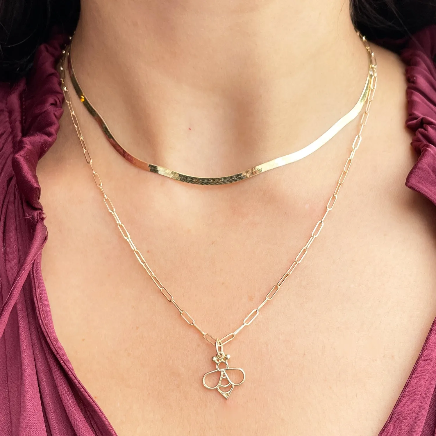 Mini Gold Bee Charm
