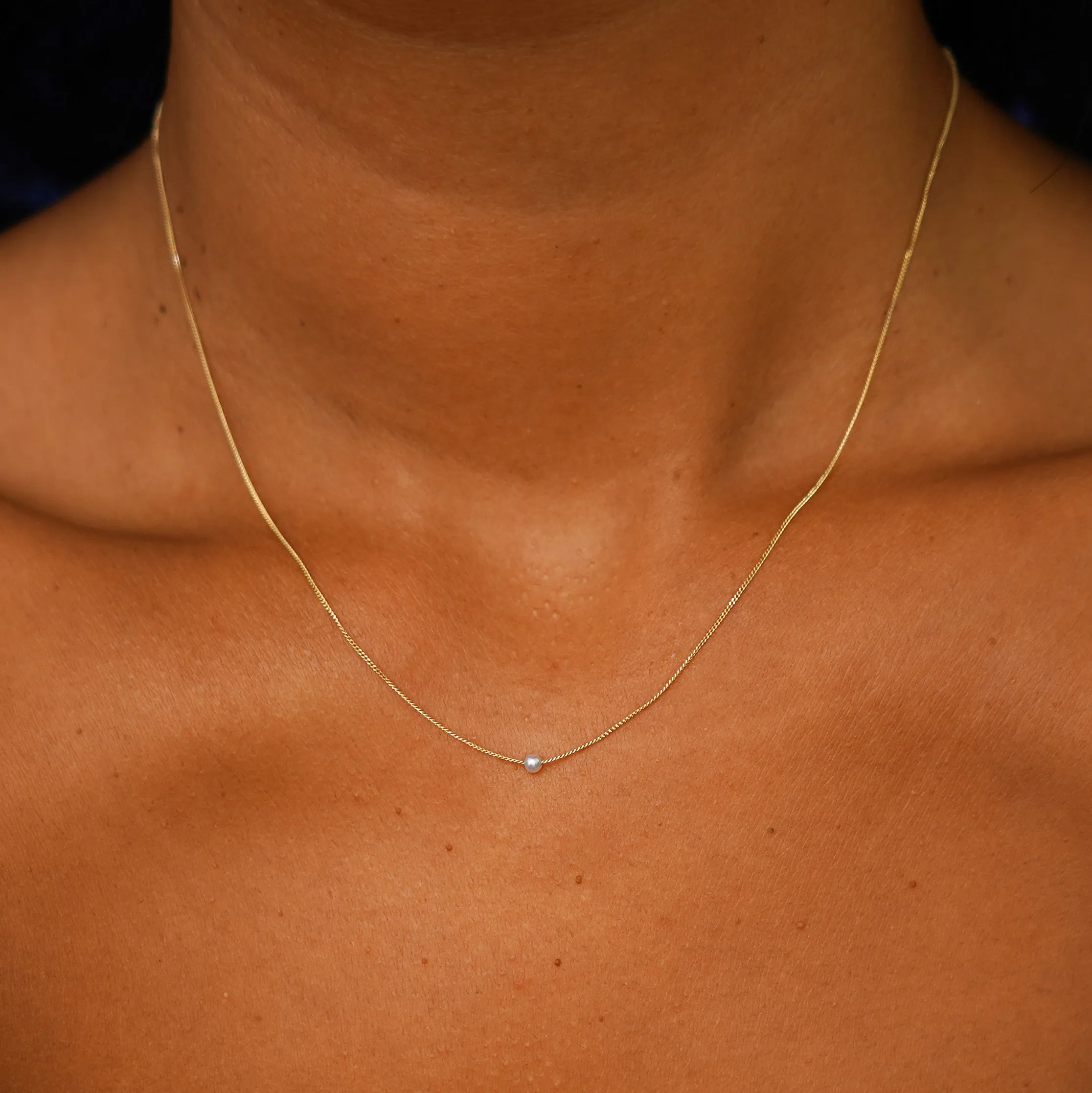 Mini Pearl Slide Necklace