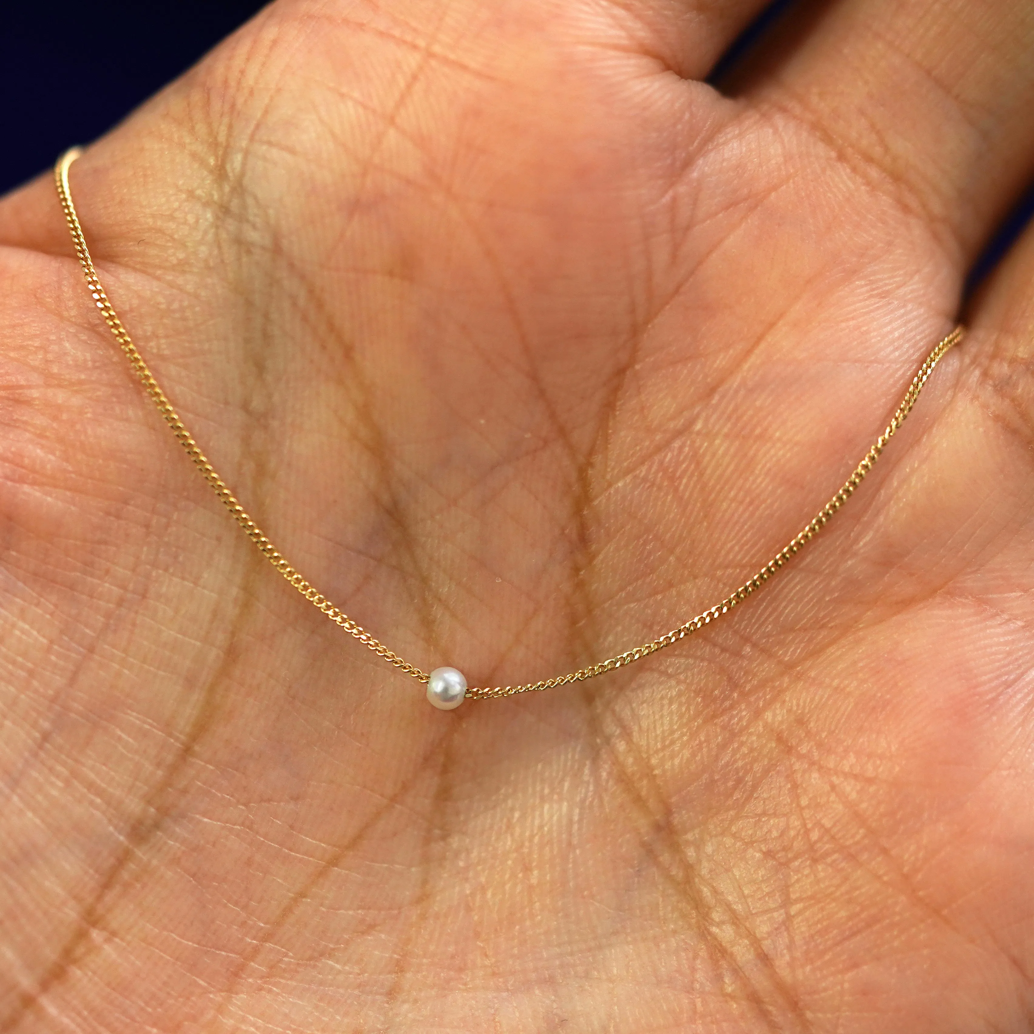 Mini Pearl Slide Necklace