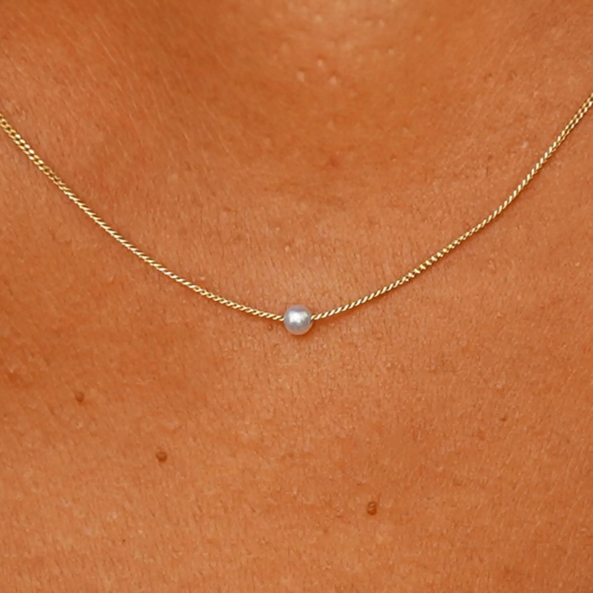 Mini Pearl Slide Necklace