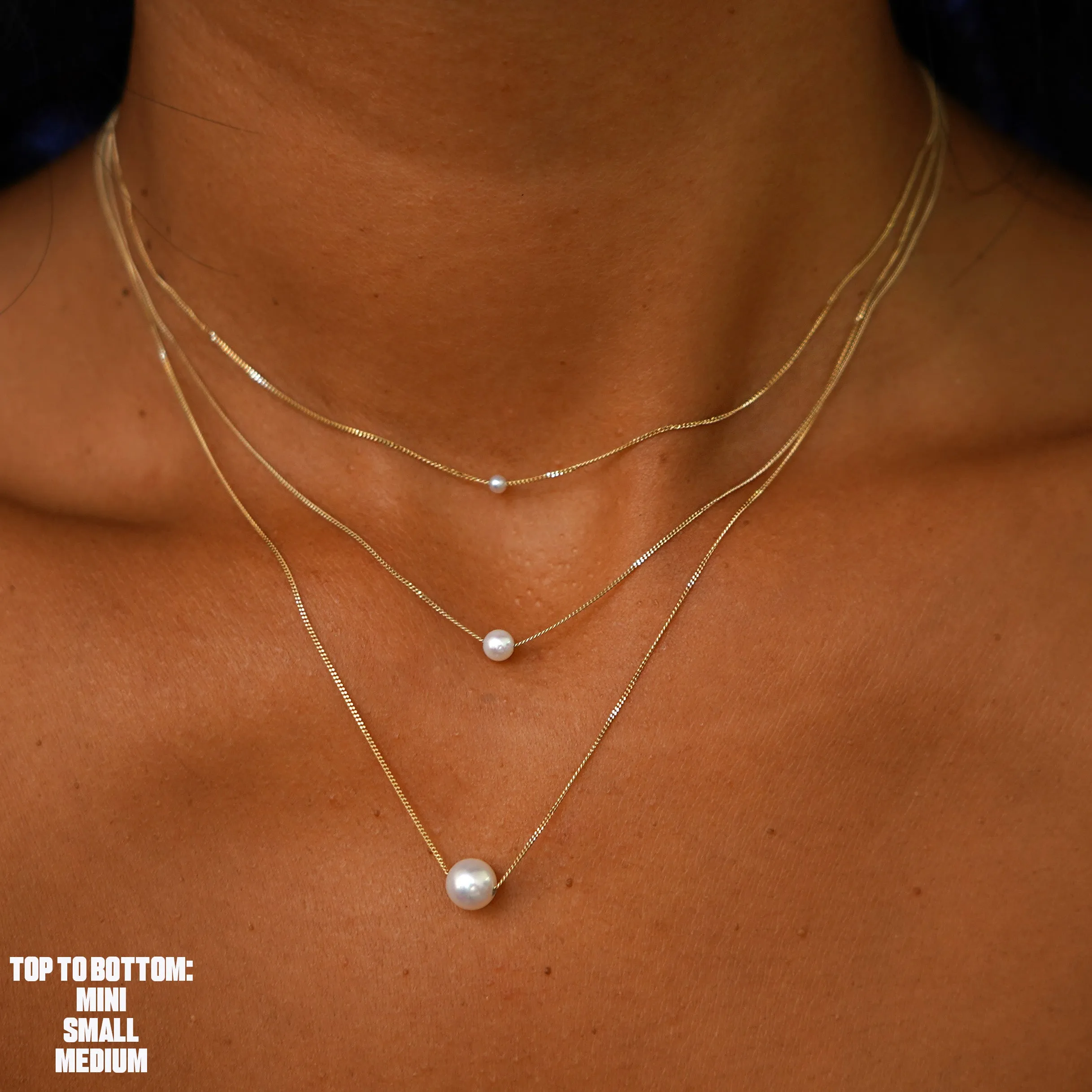 Mini Pearl Slide Necklace