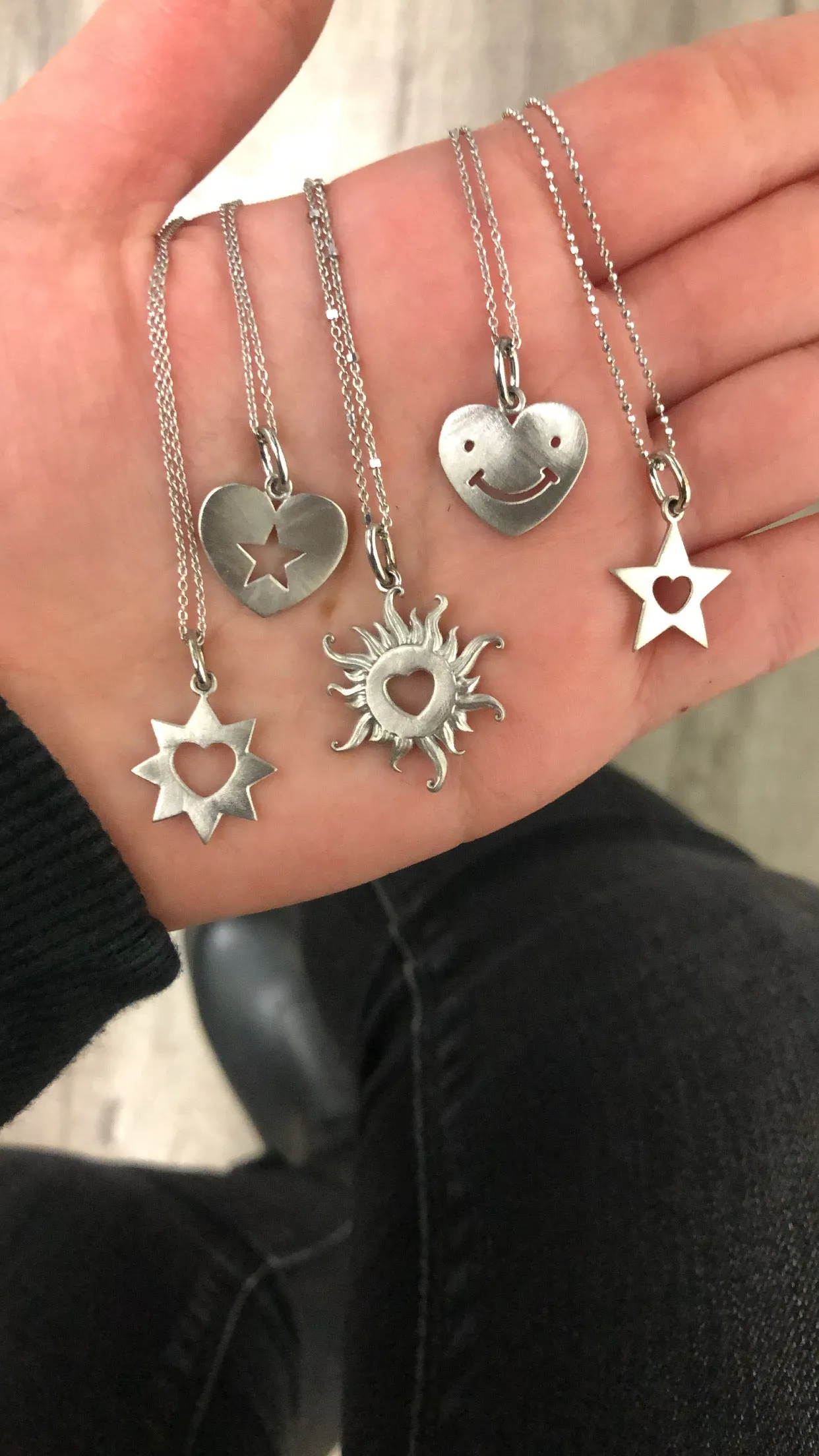Mini Sterling Silver Beaming Heart