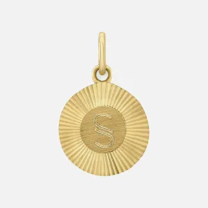 Mini Vinyl Initial Pendant